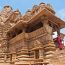 Entrance to the Mandapa, Lakshmana Temple, Khajuraho, Chhatarpur District, Madhya Pradesh, India