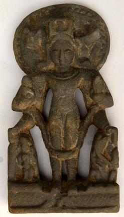 A 12th Century Vishnu idol found during the excavation.