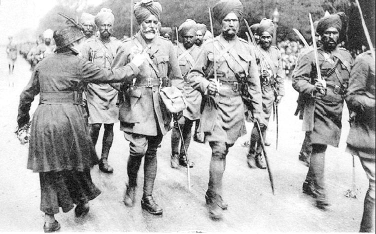 Sikh soldiers in Paris during World War I