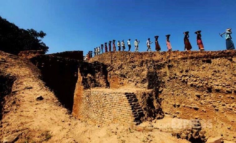 Ancient Telhara University ruins in India