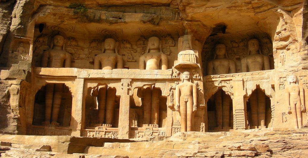 Jain statues at Gwalior