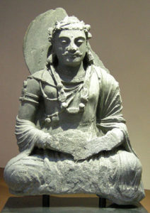 Bodhisattva seated in meditation. Afghanistan, 2nd century CE