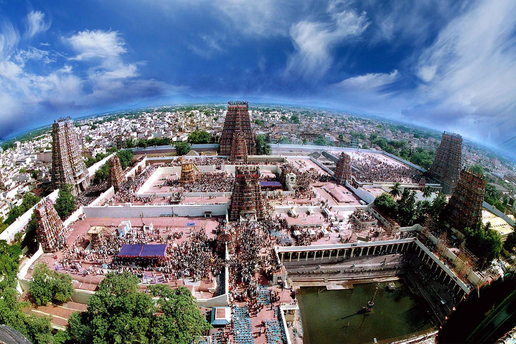 Madurai Meenakshi Temple top