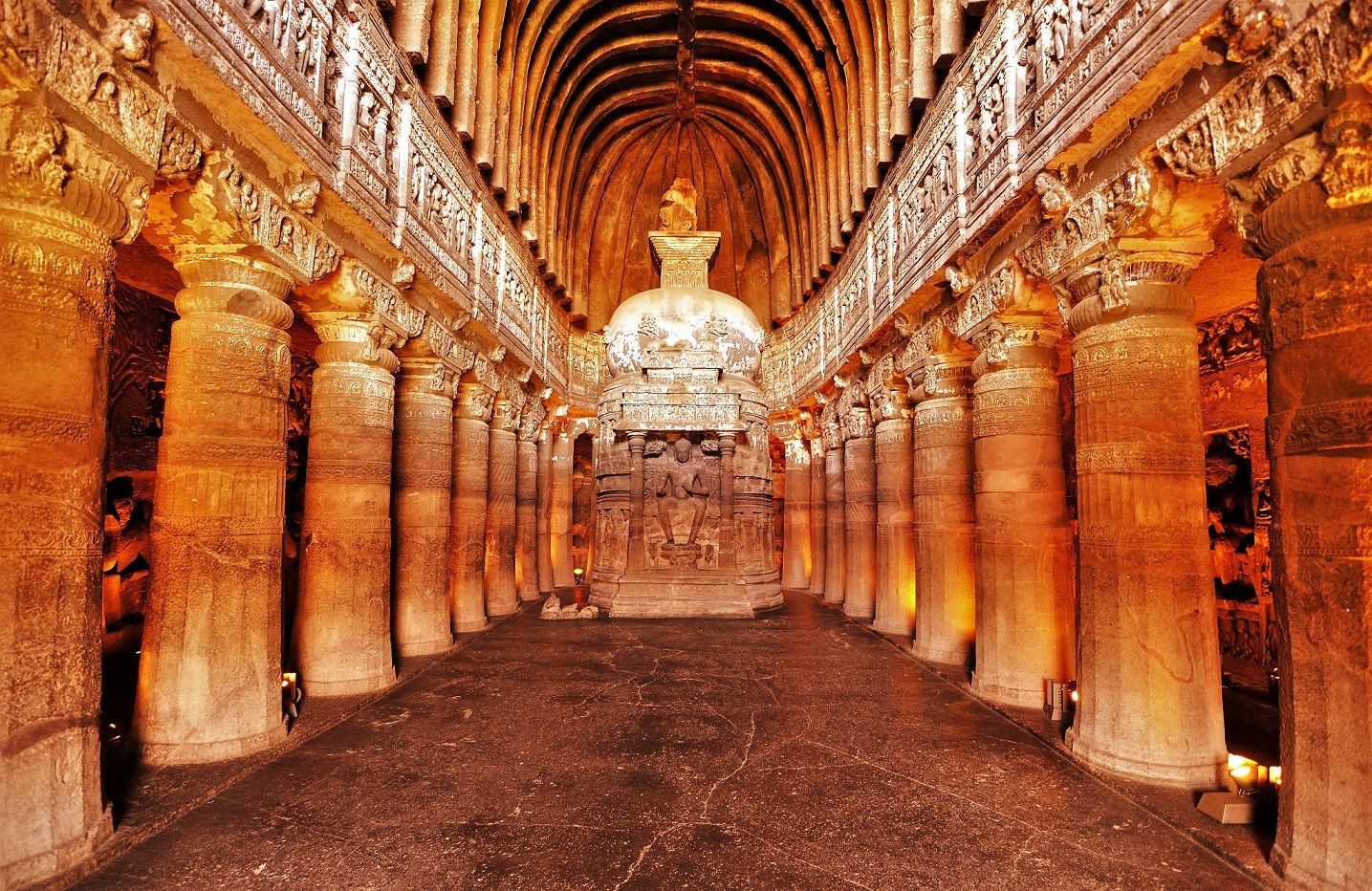 Top 15 Rock cut structures: Ajanta Caves Caves, India