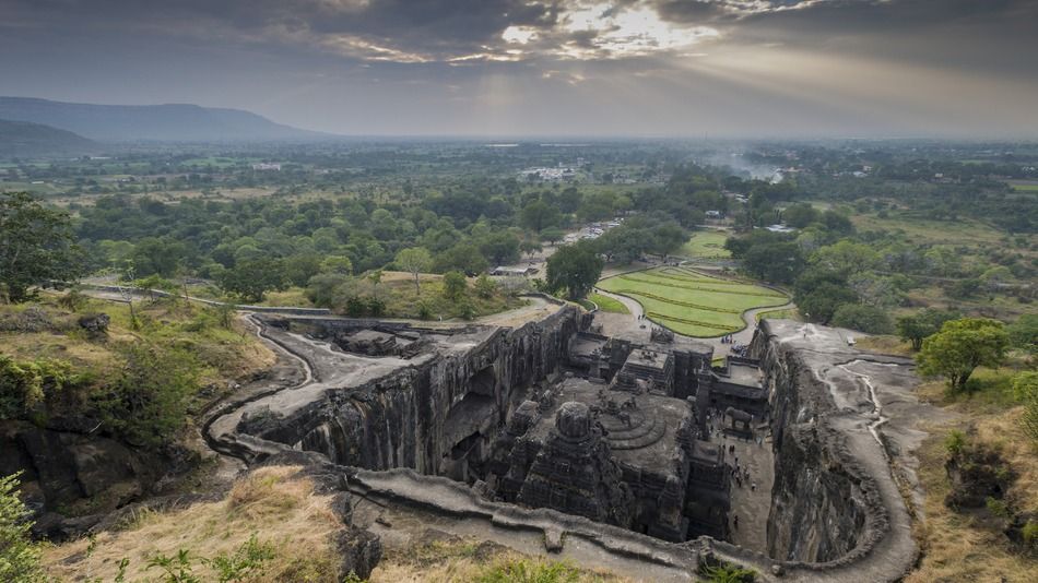 Rock cut Kailash temple, Ellora Caves