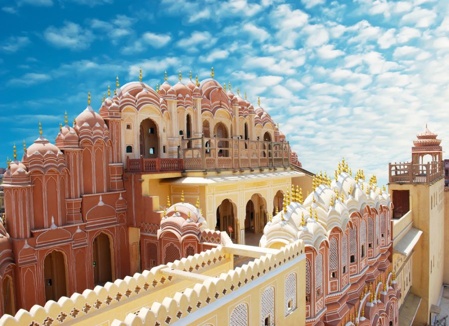 Hawa Mahal, the Palace of Winds, Jaipur, Rajasthan, India.