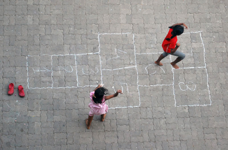 traditional indian game Hopscotch