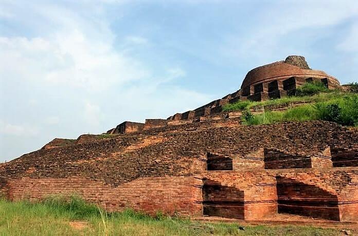 Ruins of Kesaria Stupa, India