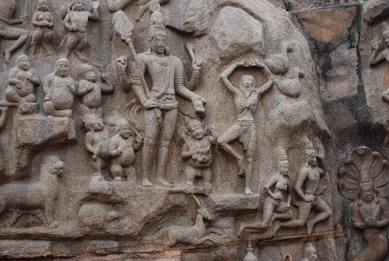 Shiva and Arjuna (?), Descent of the Ganges or Arjuna’s Penance, 7th-8th century, Mamallapuram, Tamil Nadu, India