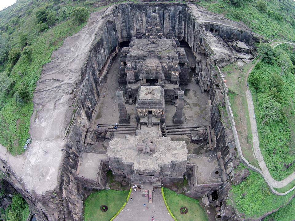 Air View of Kailash Temple, Ellora